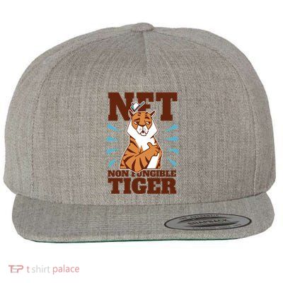 NFT Non Fungible Tiger Funny Crypto Wool Snapback Cap