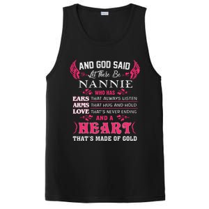 Nannie Name Gift And God Said Let There Be Nannie PosiCharge Competitor Tank