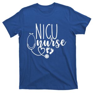 Nicu Nurse Gift With Cute Feet Design T-Shirt