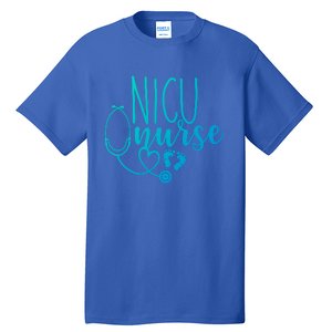 Nicu Nurse Gift With Cute Feet Design Tall T-Shirt