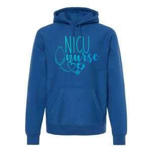 Nicu Nurse Gift With Cute Feet Design Premium Hoodie