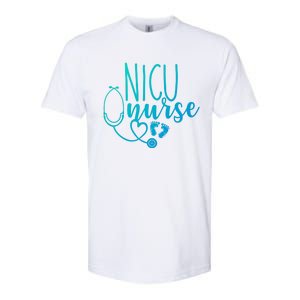 Nicu Nurse Gift With Cute Feet Design Softstyle CVC T-Shirt