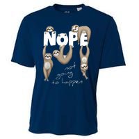 NOPE Not Going To Happen Lazy Cute Chilling Sloths Cooling Performance Crew T-Shirt