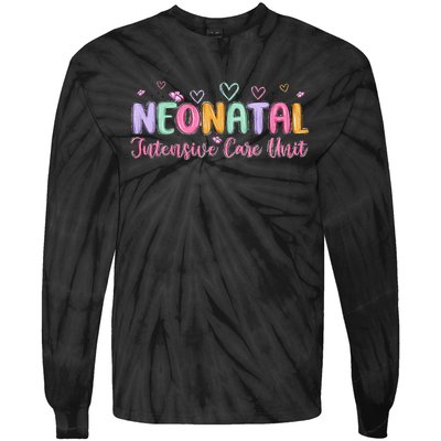 Nicu Nurse Groovy Nursing Neonatal Intensive Care Unit Tie-Dye Long Sleeve Shirt