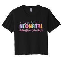 Nicu Nurse Groovy Nursing Neonatal Intensive Care Unit Women's Crop Top Tee