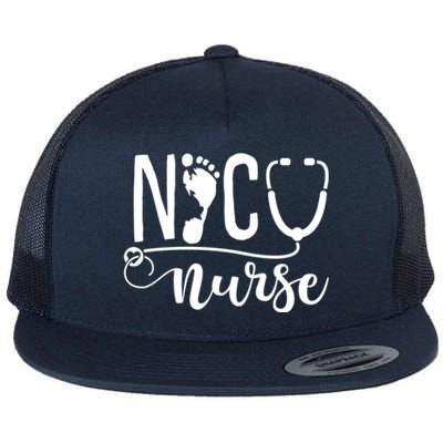 Nicu Nurse Gift Flat Bill Trucker Hat