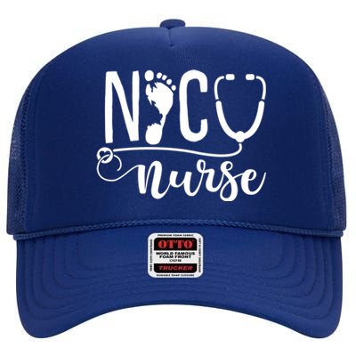 Nicu Nurse Gift High Crown Mesh Back Trucker Hat