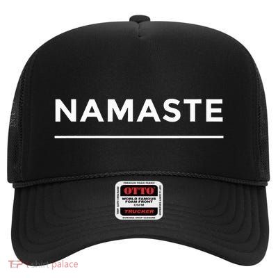 Namaste Nepali Greeting High Crown Mesh Back Trucker Hat