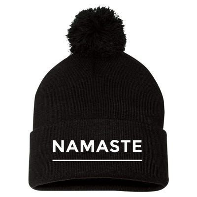 Namaste Nepali Greeting Pom Pom 12in Knit Beanie