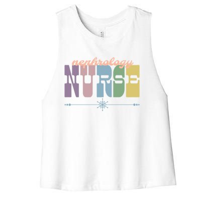 Nephrology Nurse Gift Nursing Squad Appreciation Ney Gift Women's Racerback Cropped Tank