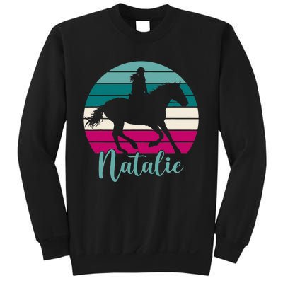 Natalie Name Gift Equestrian Natalie Horse Sweatshirt