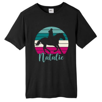 Natalie Name Gift Equestrian Natalie Horse Tall Fusion ChromaSoft Performance T-Shirt