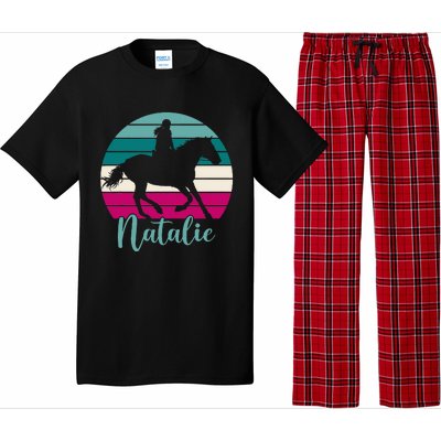 Natalie Name Gift Equestrian Natalie Horse Pajama Set