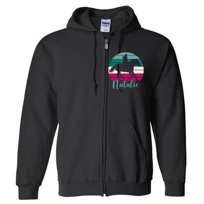 Natalie Name Gift Equestrian Natalie Horse Full Zip Hoodie