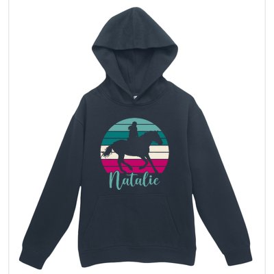 Natalie Name Gift Equestrian Natalie Horse Urban Pullover Hoodie