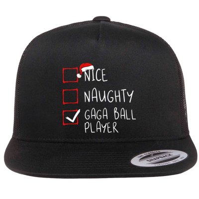 Nice Naughty Gaga Ball Player List Christmas Santa Claus Gift Flatbill Hat