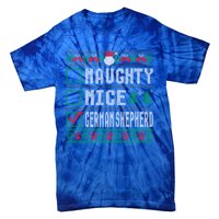 Naughty Nice Ger Shepherd Christmas List Dogs Xmas Gift Tie-Dye T-Shirt