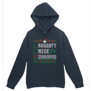 Naughty Nice Ger Shepherd Christmas List Dogs Xmas Gift Urban Pullover Hoodie