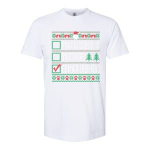 Naughty Nice Ger Shepherd Christmas List Dogs Xmas Gift Softstyle CVC T-Shirt