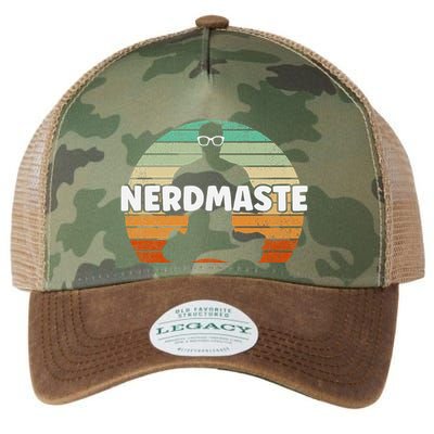 Nerdmaste Nerd Geek Yoga Gamer Fun Cute Hipster Retro Sunset Legacy Tie Dye Trucker Hat