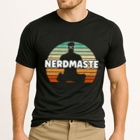 Nerdmaste Nerd Geek Yoga Gamer Fun Cute Hipster Retro Sunset Cooling Performance Crew T-Shirt