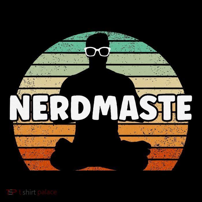 Nerdmaste Nerd Geek Yoga Gamer Fun Cute Hipster Retro Sunset Drawstring Bag
