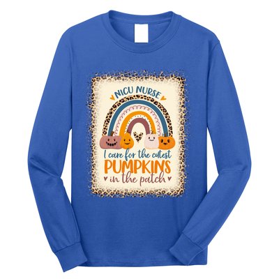 Nicu Nurse Halloween I Care For Cutest Pumpkins In The Patch Funny Gift Long Sleeve Shirt