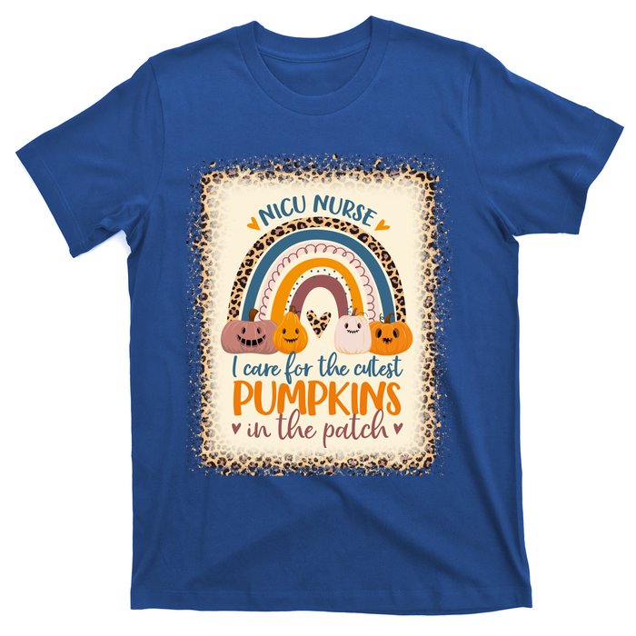 Nicu Nurse Halloween I Care For Cutest Pumpkins In The Patch Funny Gift T-Shirt