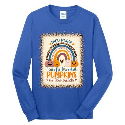 Nicu Nurse Halloween I Care For Cutest Pumpkins In The Patch Funny Gift Tall Long Sleeve T-Shirt