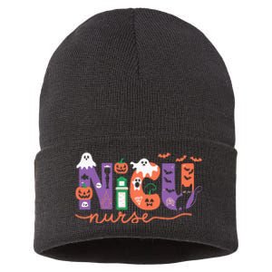 Nicu Nurse Halloween Neonatal Intensive Care Unit Halloween Sustainable Knit Beanie