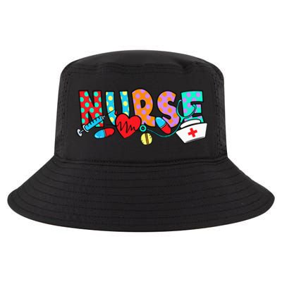 Nursing Nurse Heartbeat Stethoscope Nursing Students Cool Comfort Performance Bucket Hat