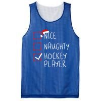 Nice Naughty Hockey Player List Christmas Santa Claus Gift Mesh Reversible Basketball Jersey Tank