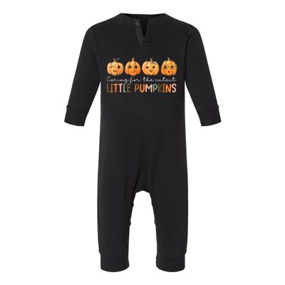 Nicu Nurse Halloween Cutest Pumpkins Mother Baby Nurse Fall Infant Fleece One Piece