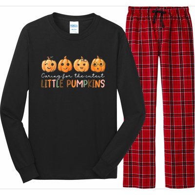 Nicu Nurse Halloween Cutest Pumpkins Mother Baby Nurse Fall Long Sleeve Pajama Set