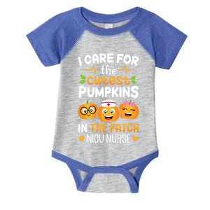 Nicu Nurse Halloween I Care For The Cutest Pumpkins In Patch Gift Infant Baby Jersey Bodysuit