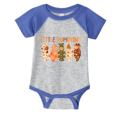 Nicu Nurse Halloween Cutest Pumpkins Mother Nurse Fall Gift Infant Baby Jersey Bodysuit