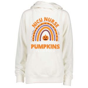 Nicu Nurse Halloween Rainbow Cutest Pumpkins In The Patch Gift Womens Funnel Neck Pullover Hood