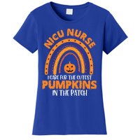 Nicu Nurse Halloween Rainbow Cutest Pumpkins In The Patch Gift Women's T-Shirt