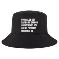 Normalize Not Having An Opinion About Things You Arent Properly Informed On Cool Comfort Performance Bucket Hat