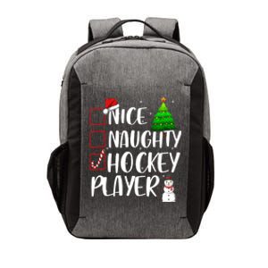 Nice Naughty Hockey Player Christmas Matching Top Gift Vector Backpack