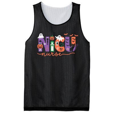 Nicu Nurse Halloween Neonatal Intensive Care Unit Halloween Mesh Reversible Basketball Jersey Tank