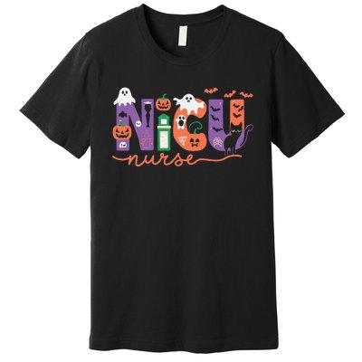 Nicu Nurse Halloween Neonatal Intensive Care Unit Halloween Premium T-Shirt