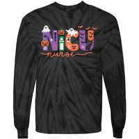 Nicu Nurse Halloween Neonatal Intensive Care Unit Halloween Tie-Dye Long Sleeve Shirt