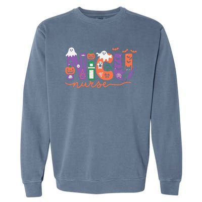 Nicu Nurse Halloween Neonatal Intensive Care Unit Halloween Garment-Dyed Sweatshirt