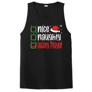 Nice Naughty Hockey Player Holiday Xmas 2023 Funny Christmas Gift PosiCharge Competitor Tank