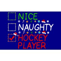 Nice Naughty Hockey Player List Christmas Santa Claus Gift Bumper Sticker