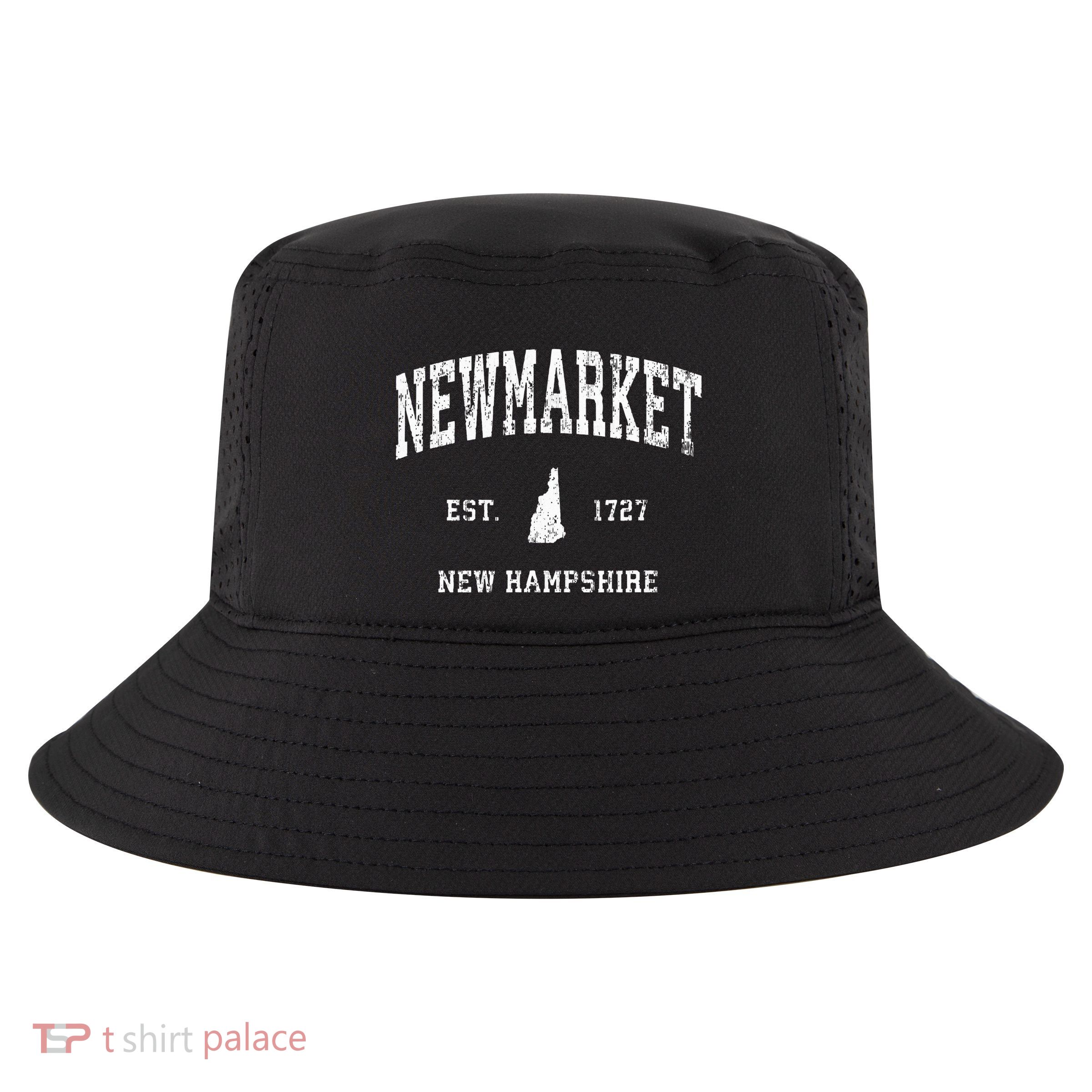 Newmarket New Hampshire Nh Vintage Athletic Sports Design Cool Comfort Performance Bucket Hat