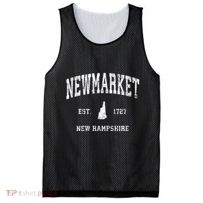 Newmarket New Hampshire Nh Vintage Athletic Sports Design Mesh Reversible Basketball Jersey Tank