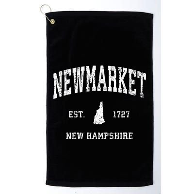 Newmarket New Hampshire Nh Vintage Athletic Sports Design Golf Towel