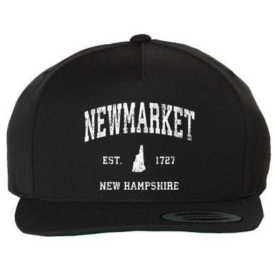 Newmarket New Hampshire Nh Vintage Athletic Sports Design Wool Snapback Cap